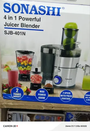Powerful Juicer and Blender. Sonashi Juicer.
