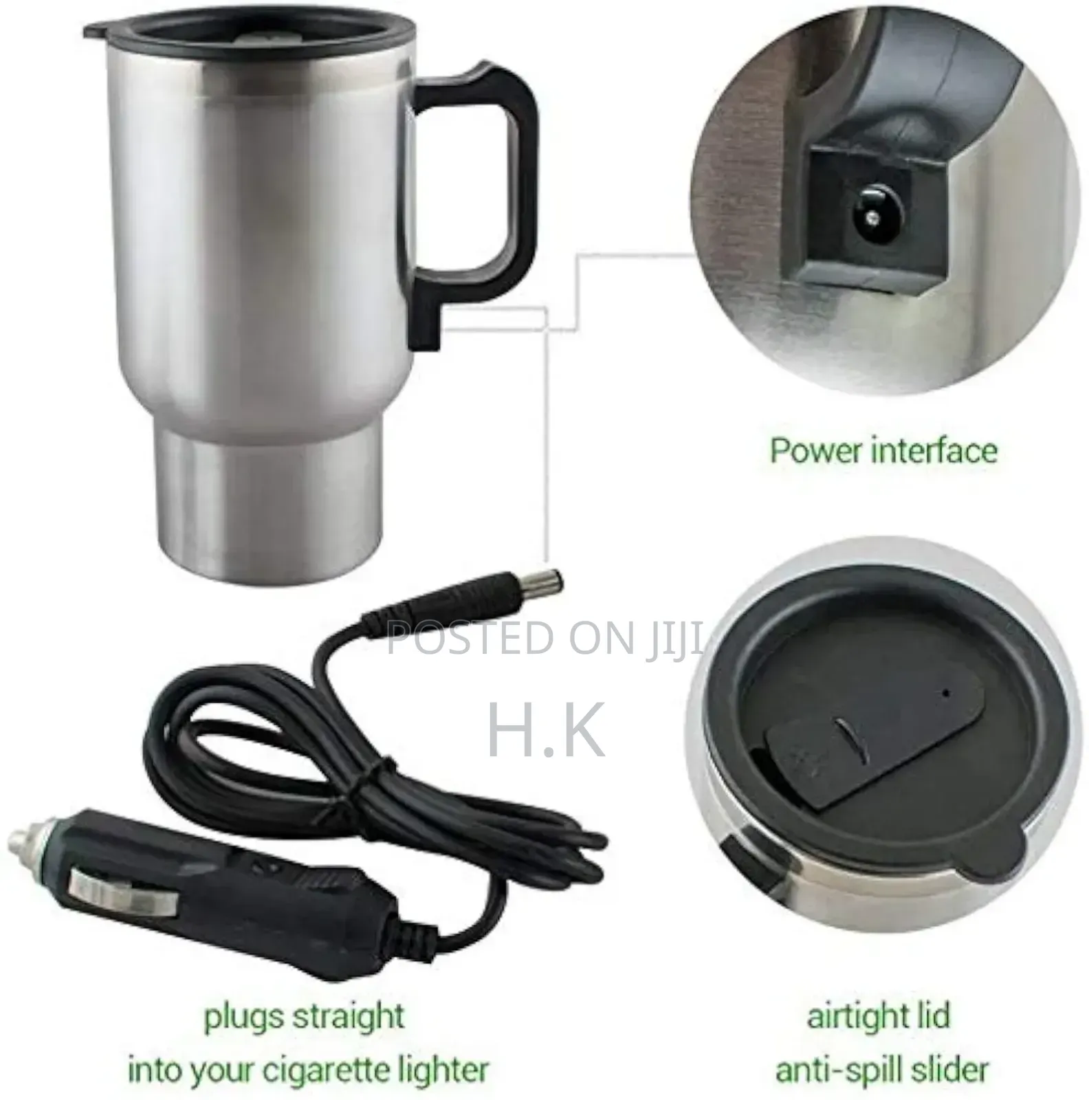 Insulated Mug 450ml With Car Charging System