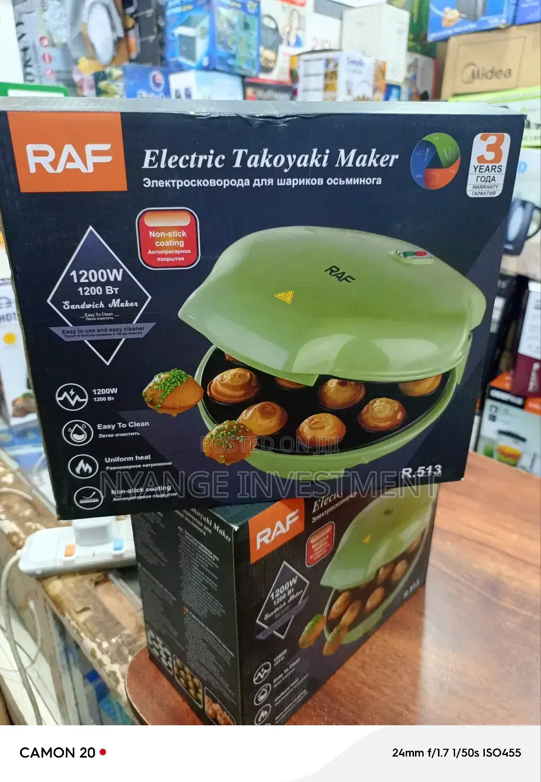 Raf Takoyaki Maker. Electric Takoyaki Maker.