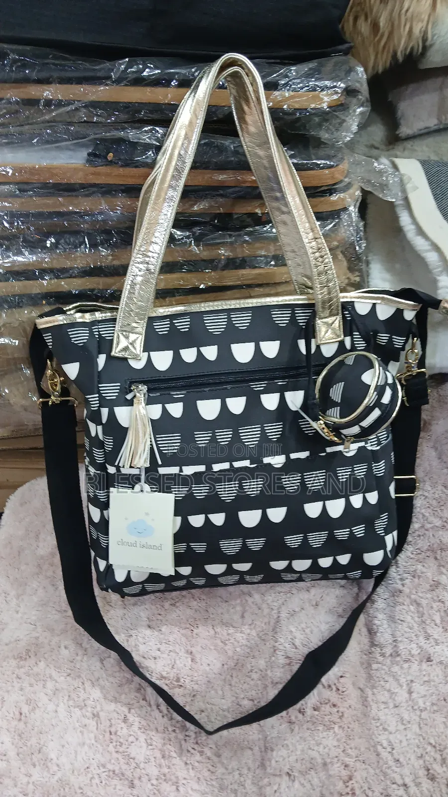 Black and Gold Totebag