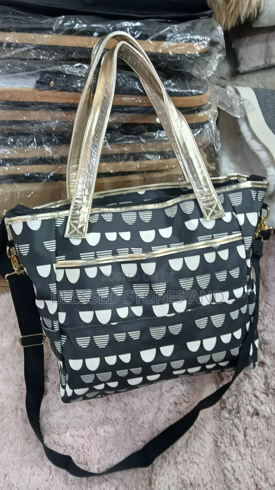 Black and Gold Totebag