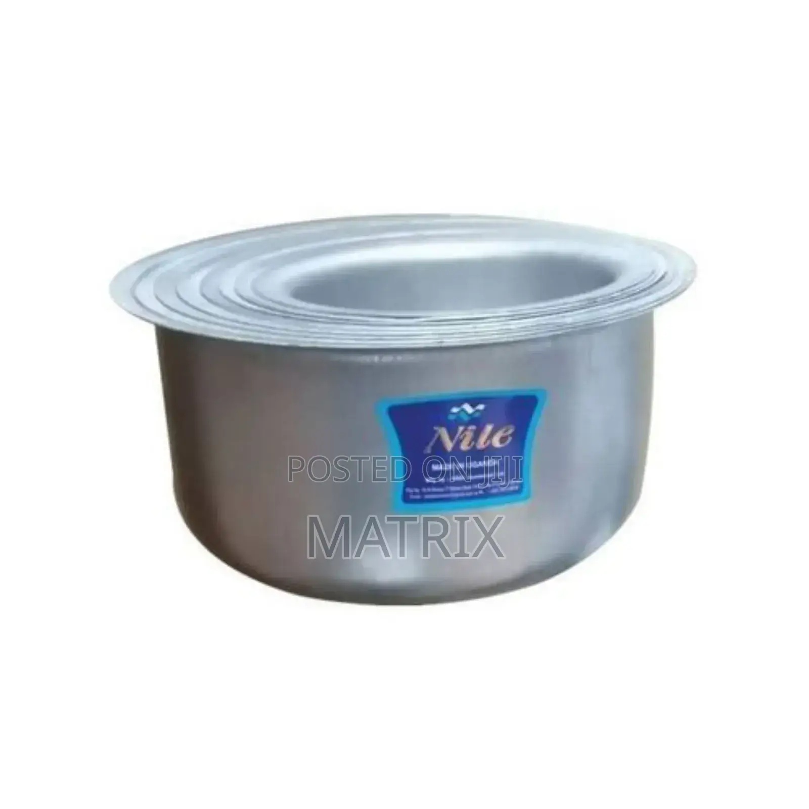 Nile 8 Pieces Set of Saucepans With Round Bottom - Silver