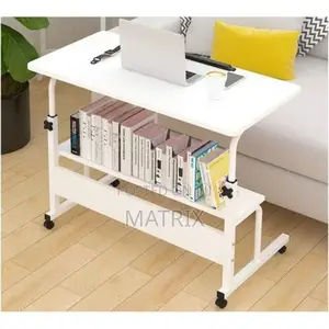 Adjustable Overbed Mobile Computer Work Table Workstation