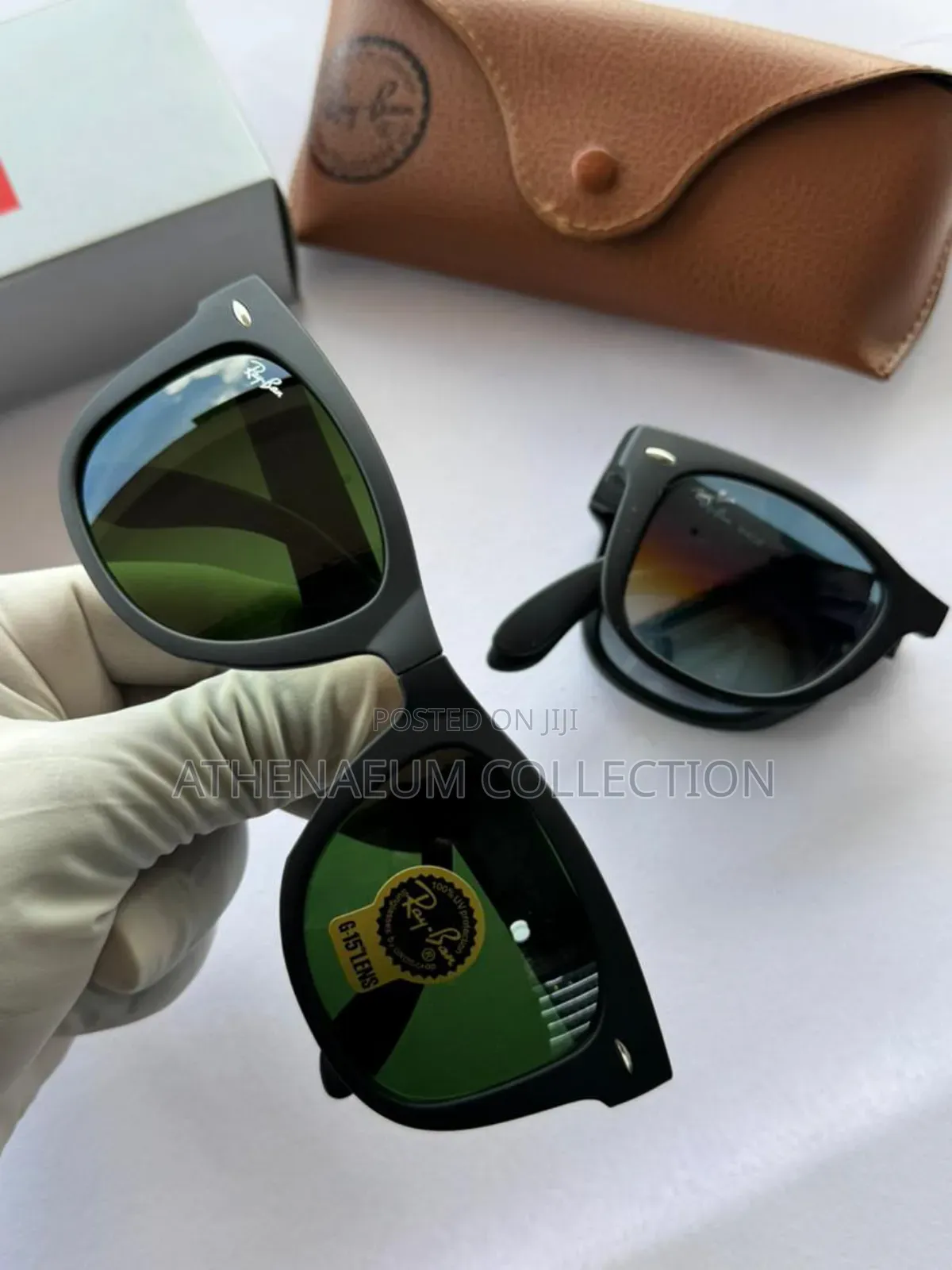 Folding Ray-Ban Wayfarer Classic Sunglasses – G-15 Lens