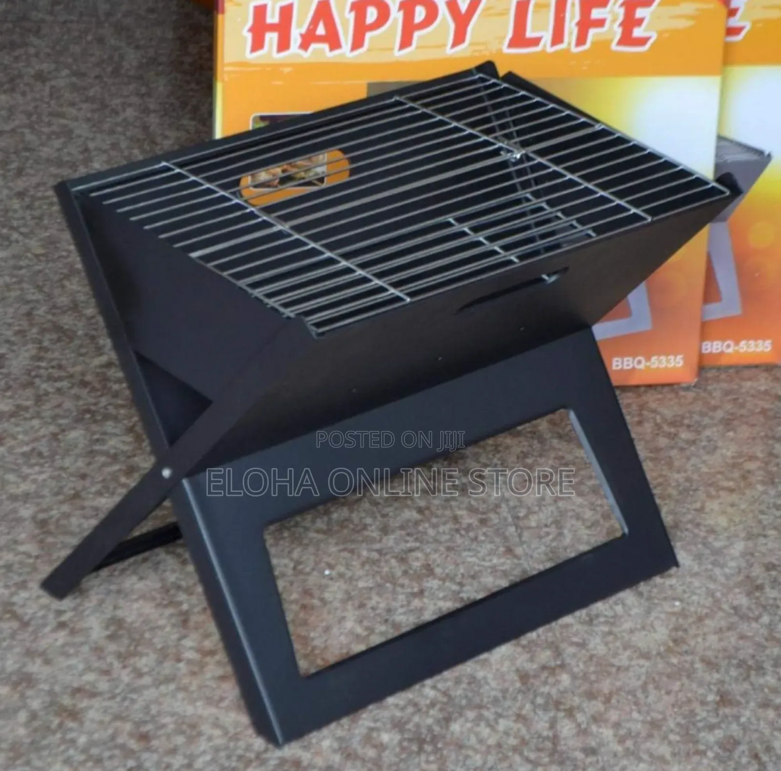 Outdoor Living Suitcase Style Shape Barbecue Cooking Grill