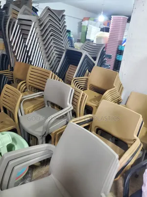 Photo - Plastic Chairs Armed Armrest and Armless