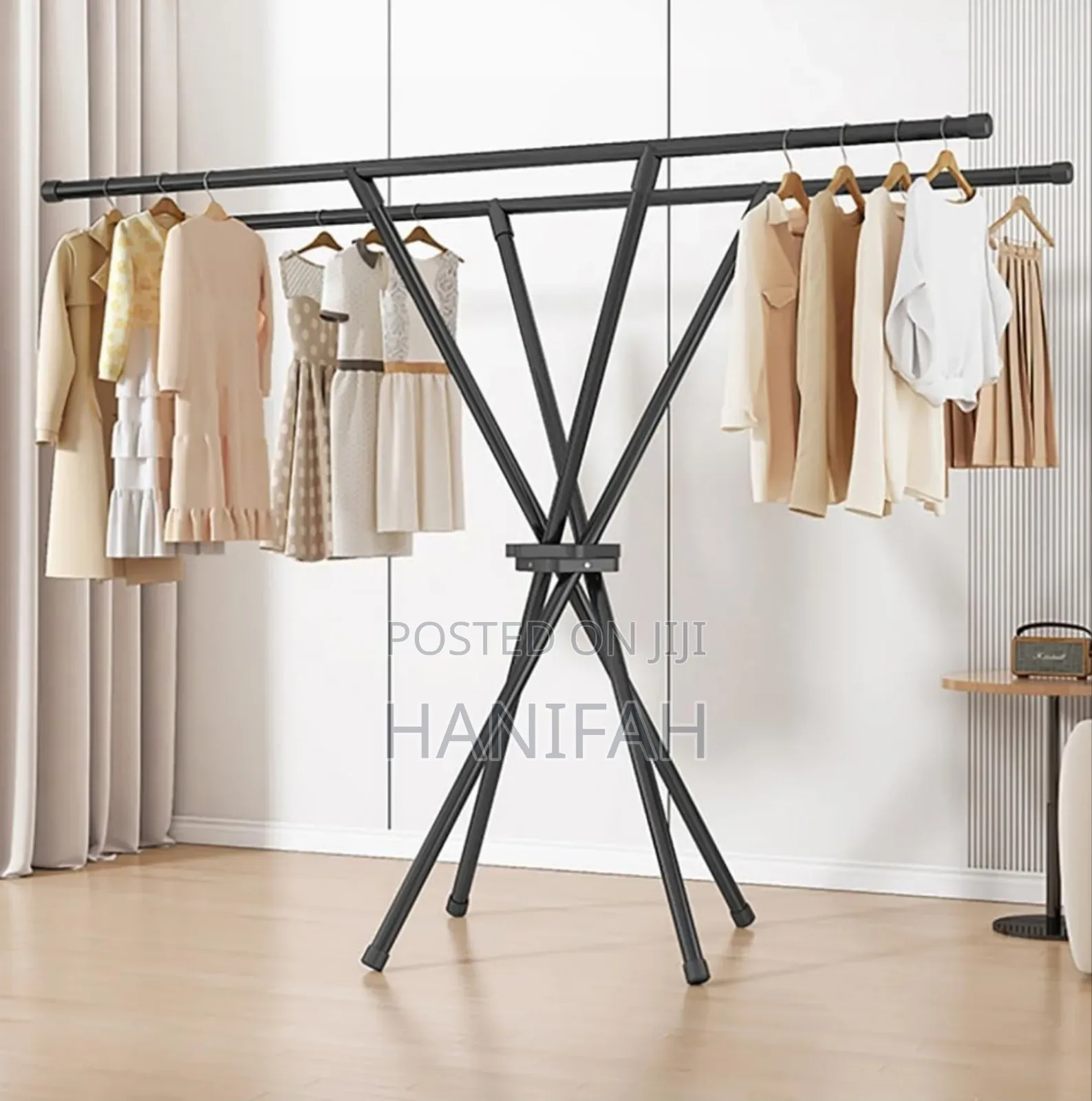 X-Shaped Foldable Clothes Drying Rack