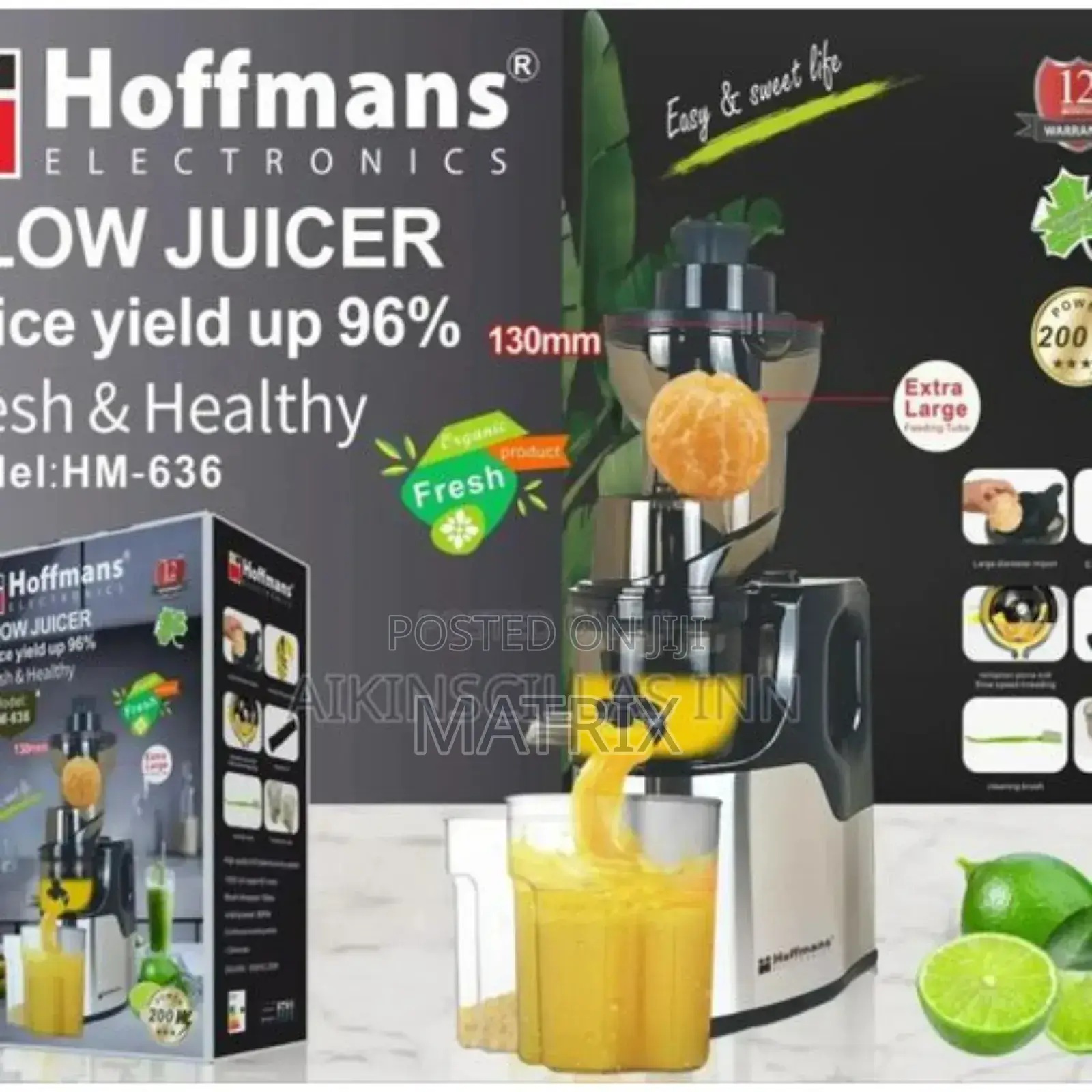 Hoffmans Slow Juicer Juice Extractor