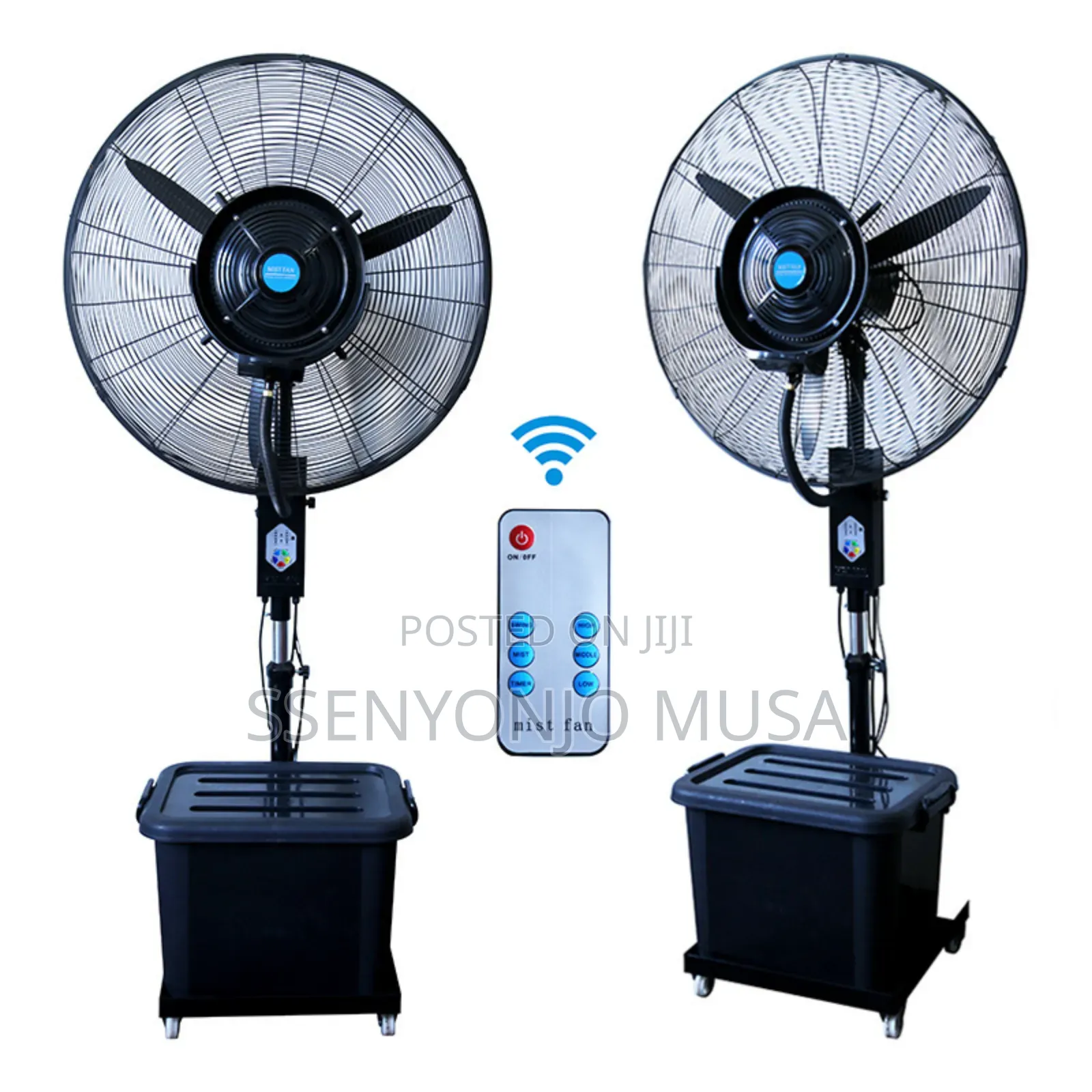 Industrial Standing Fan With Spray Mist Anti-Mosquito Func