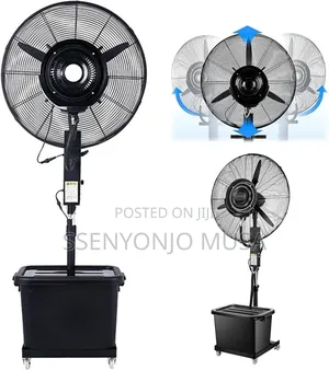 Industrial Standing Fan With Spray Mist Anti-Mosquito Func