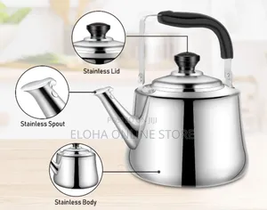 Durable 5 Litres Whistling Stainless Steel Kettle