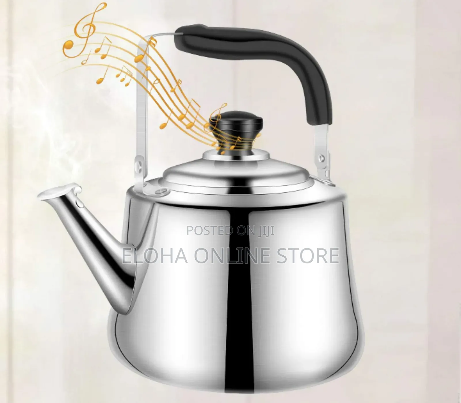 Durable 5 Litres Whistling Stainless Steel Kettle