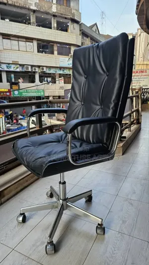 Executive Leather Office Chair With Button Designs