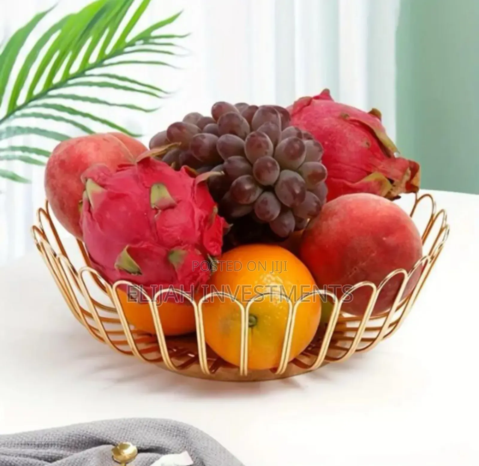 Creative Round Metal Fruit Bowl
