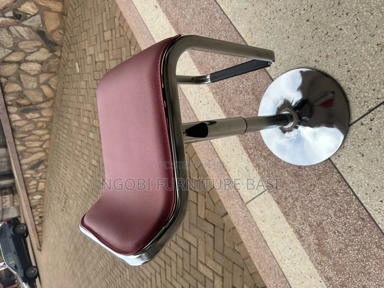 Brand New Short Red Colorbar Stool Adjustable