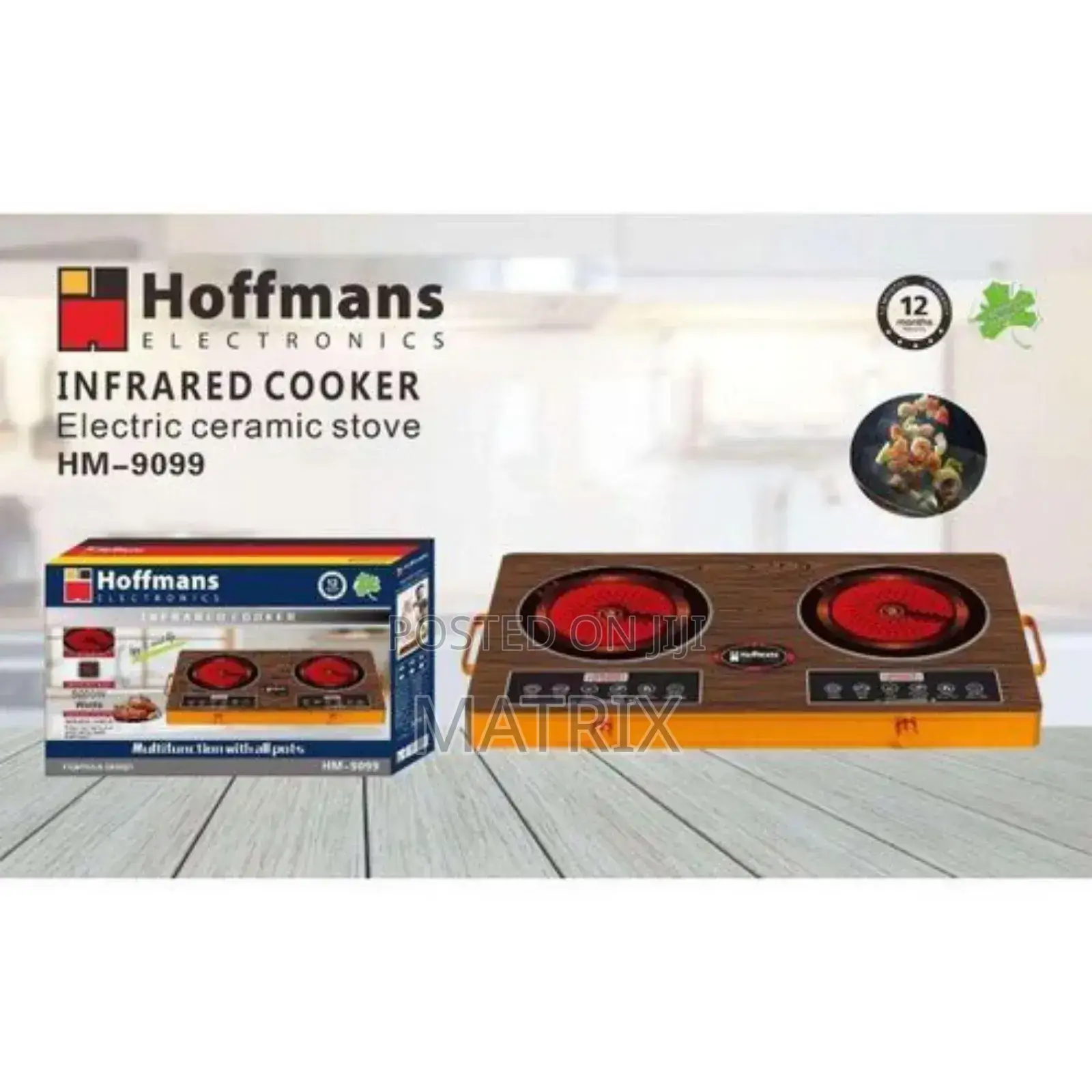 Hoffmans Double Infrared Ceramic Cooker -