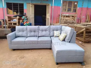 Light Grey Color L Shaped Sofa Set 
