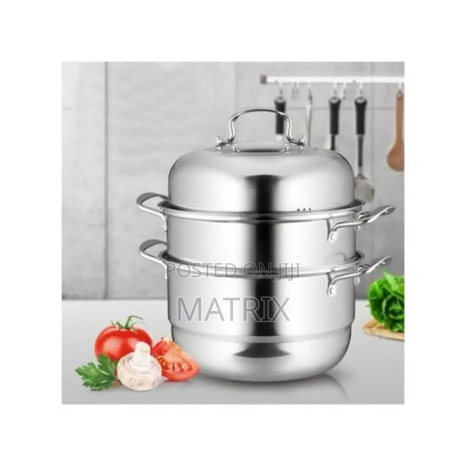 Stainless Steel Food Saucepan And Steamer Soup Pot