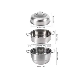 Stainless Steel Food Saucepan And Steamer Soup Pot