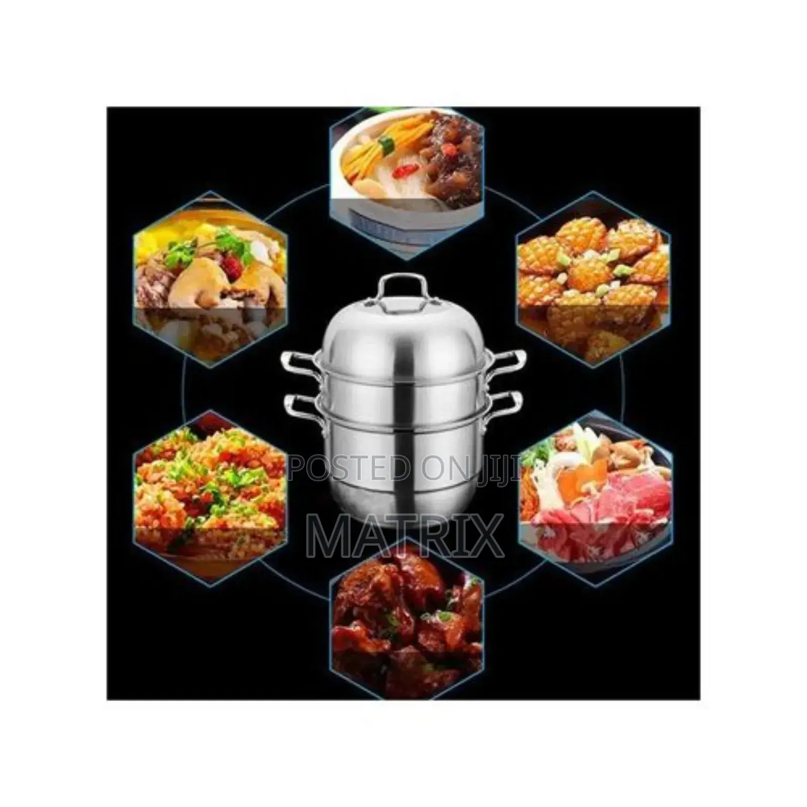 Stainless Steel Food Saucepan And Steamer Soup Pot