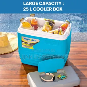Pinnacle Insulated Water Cooler Ice Chiller Box 25l,Blue.