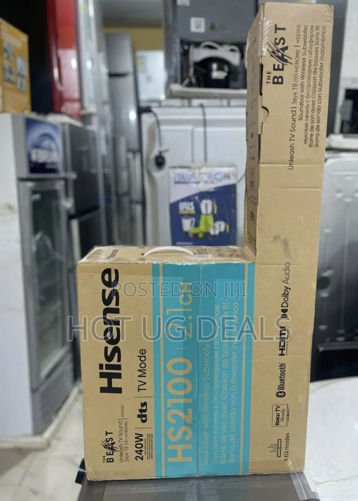 Hisense Soundbar With Mega Bass, Wireless Subwoofer Hs-2100