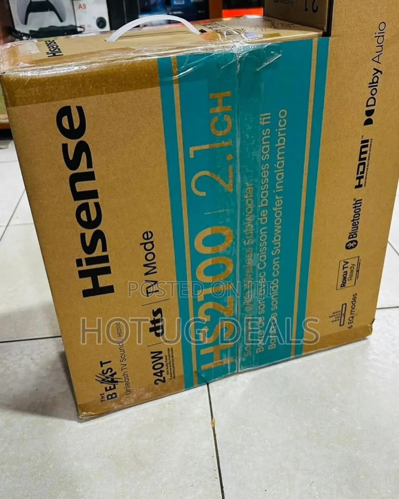 Hisense Soundbar With Mega Bass, Wireless Subwoofer Hs-2100