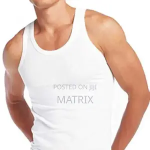 Men's Pure Cotton 3 Pack Vests - White