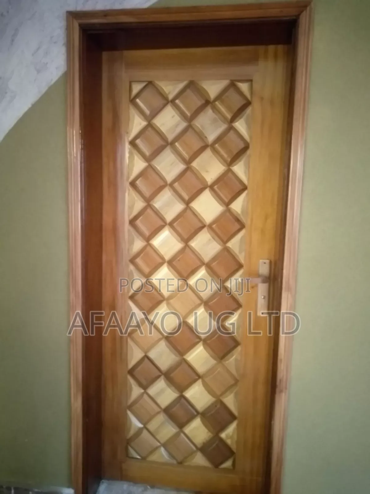 Designed Wooden Mahogany Door