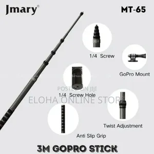 Jmary Mt-65 3meter Carbon Fiber Stick for Action Camera