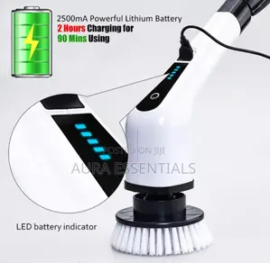360 Rotating Cordless and Handheld Bathroom Scrubber