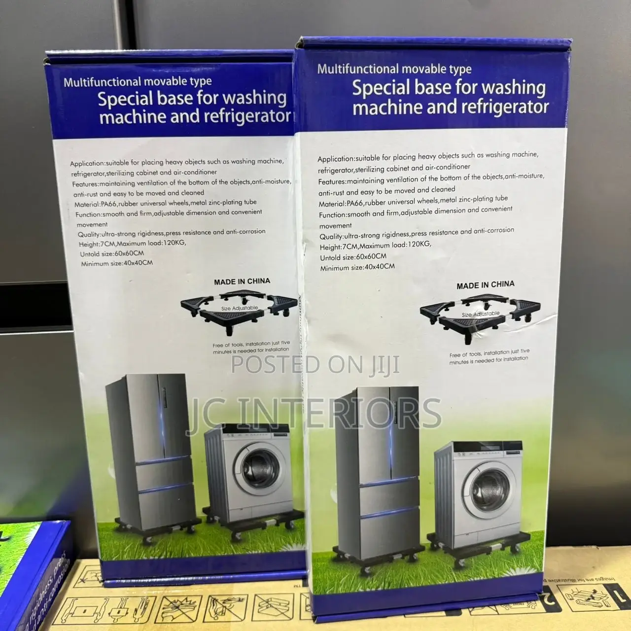 Multifunc Movable Washing Machine/Fridge Stand at 115,000/=