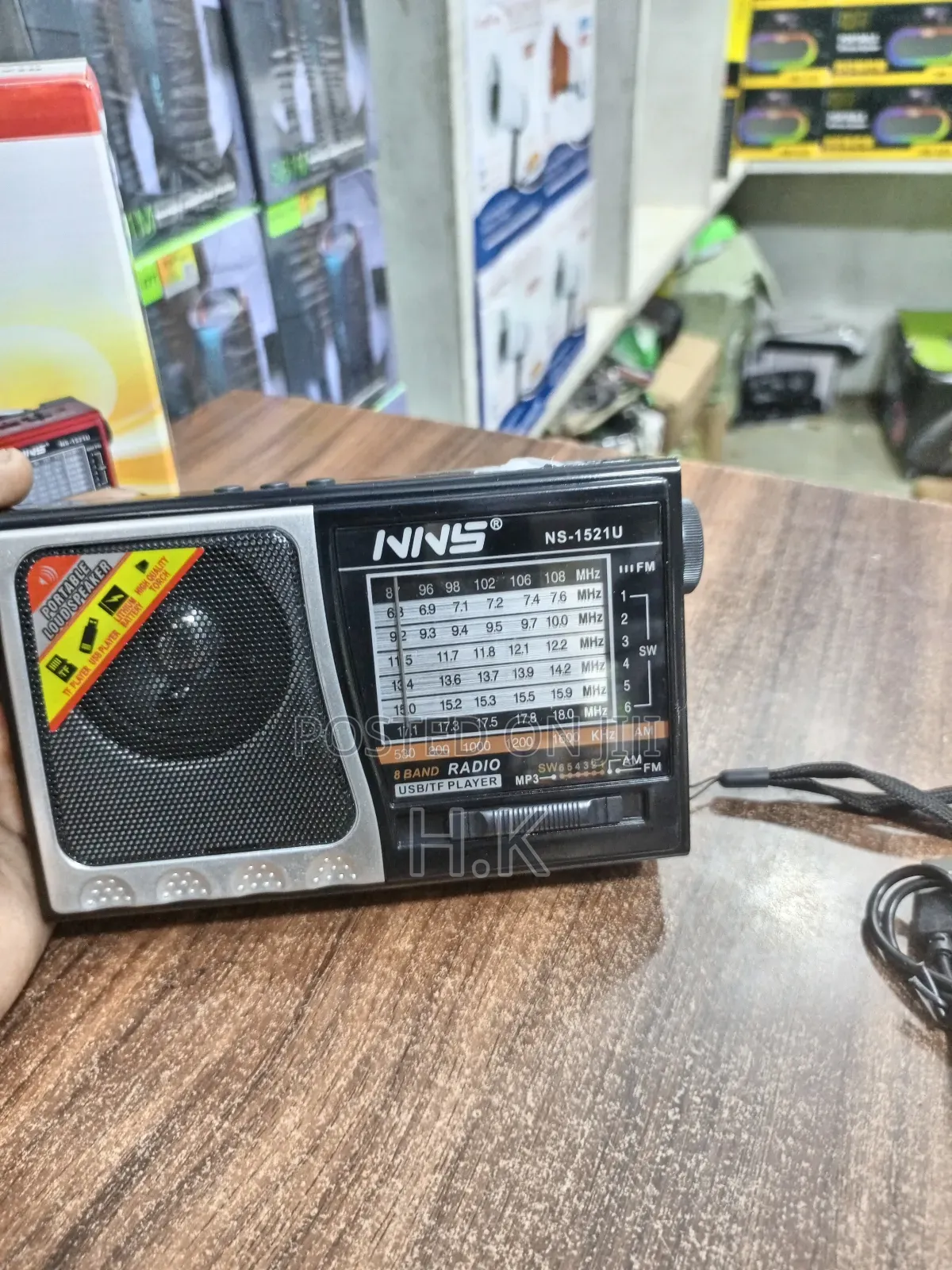 NNS Ns-1521u Fm/Am/Sw1-6 8 Band Radio With Usb/Tf Player