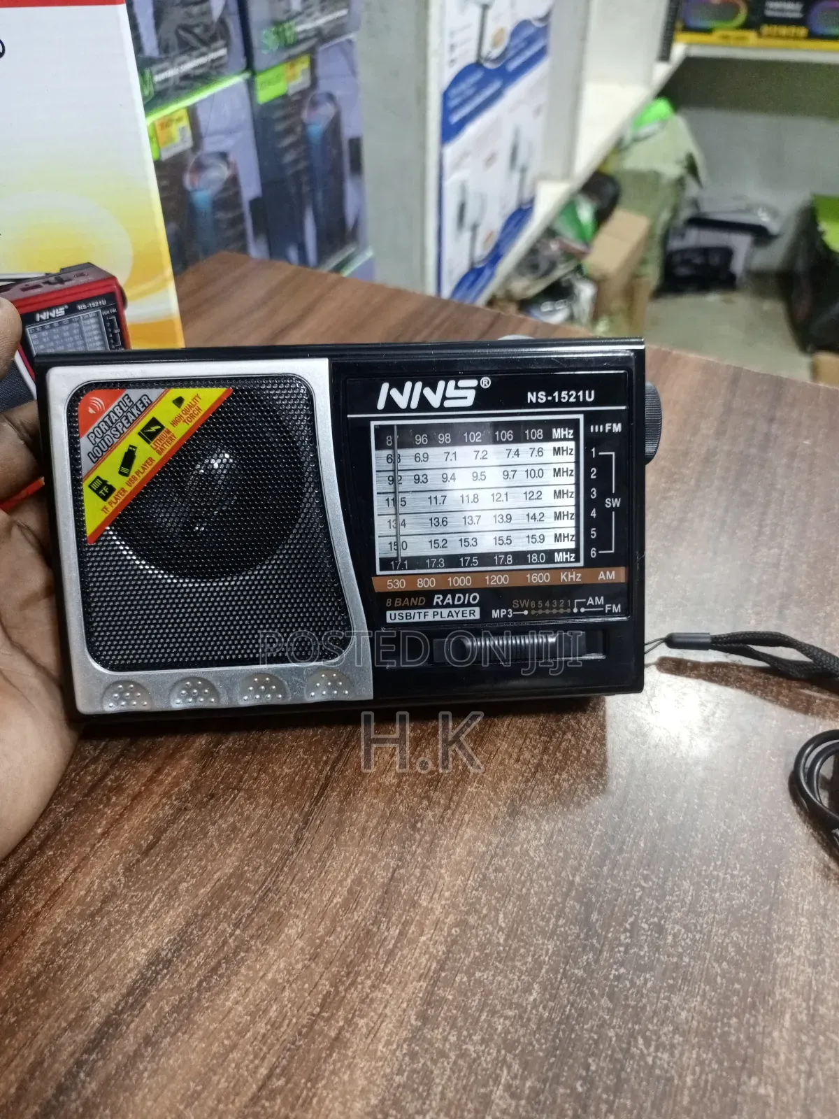 NNS Ns-1521u Fm/Am/Sw1-6 8 Band Radio With Usb/Tf Player
