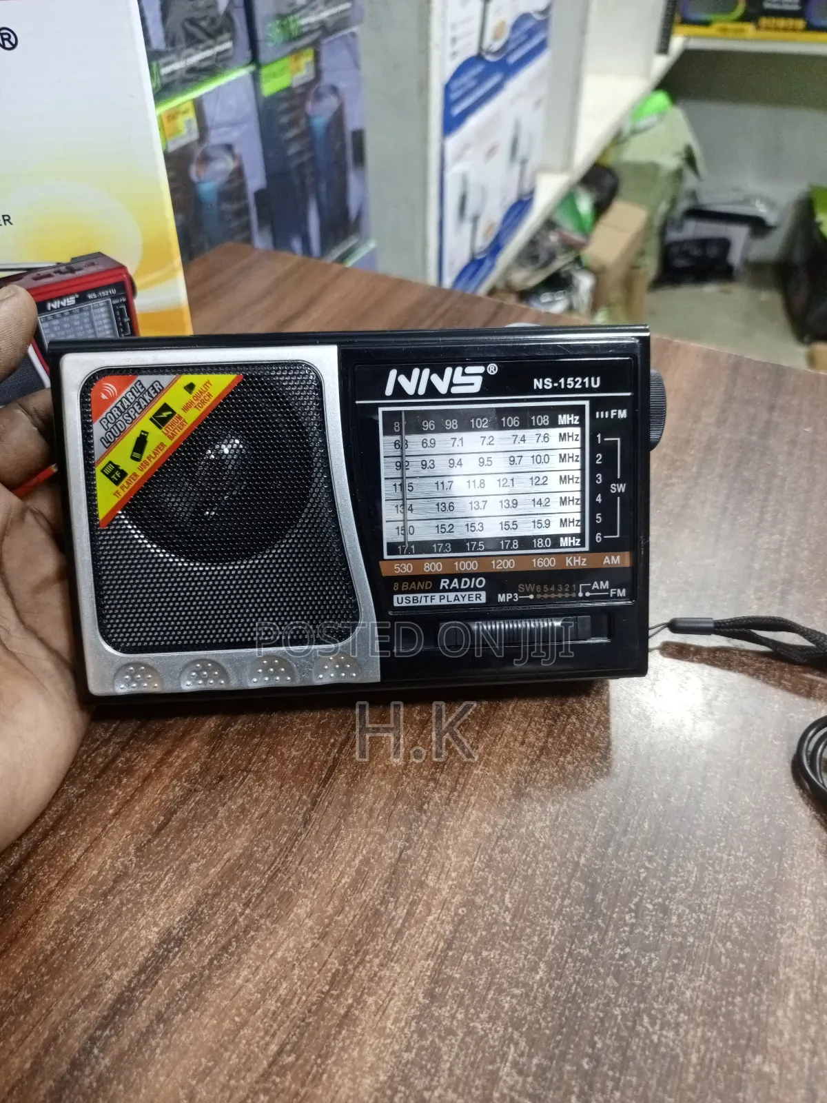NNS Ns-1521u Fm/Am/Sw1-6 8 Band Radio With Usb/Tf Player