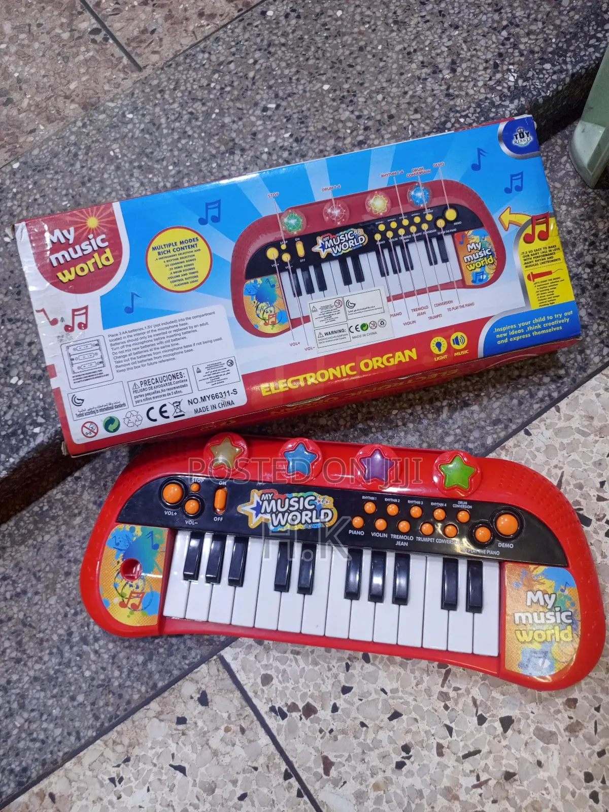 My Music World" Electronic Keyboard for Kids