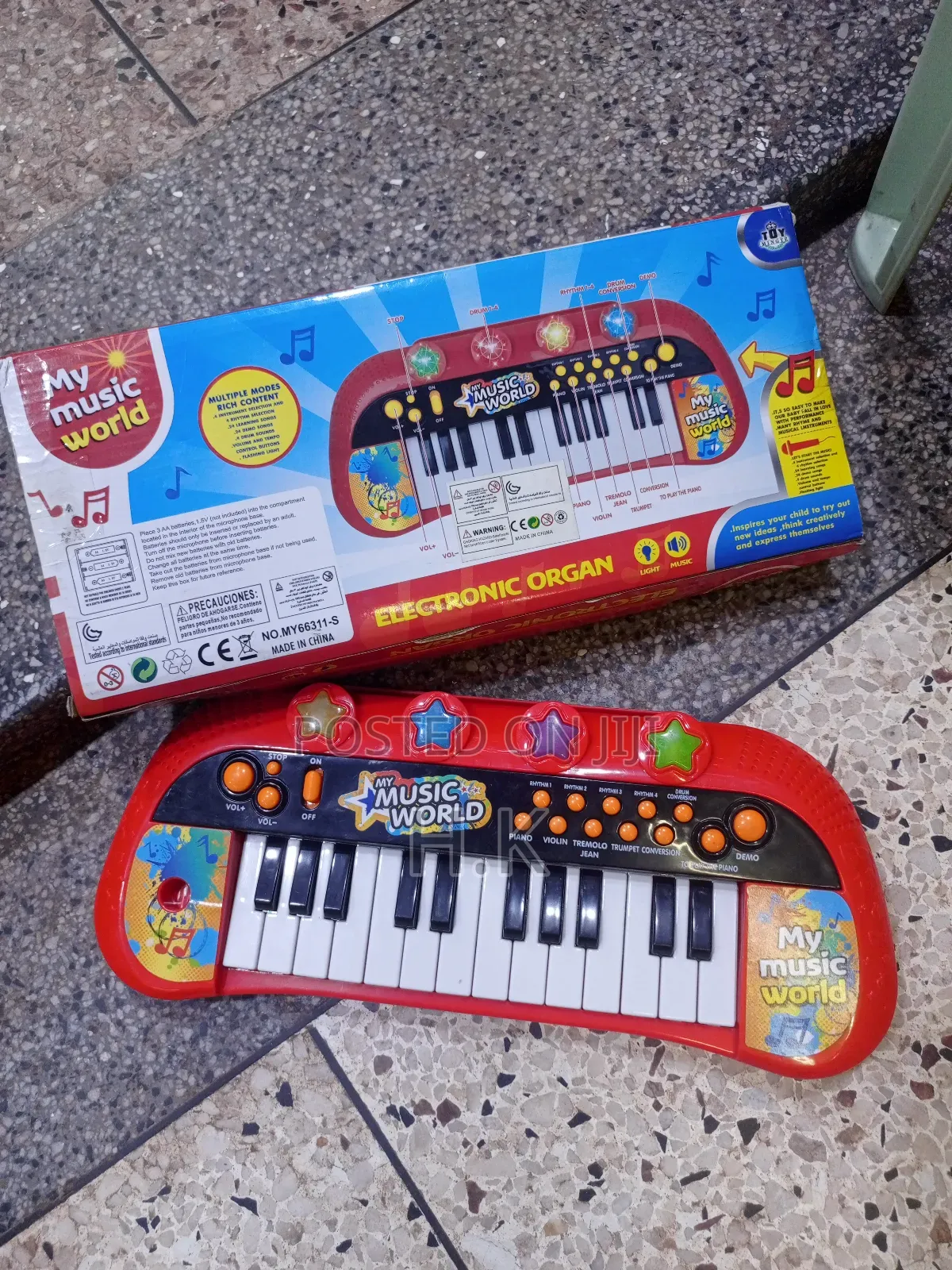 My Music World" Electronic Keyboard for Kids