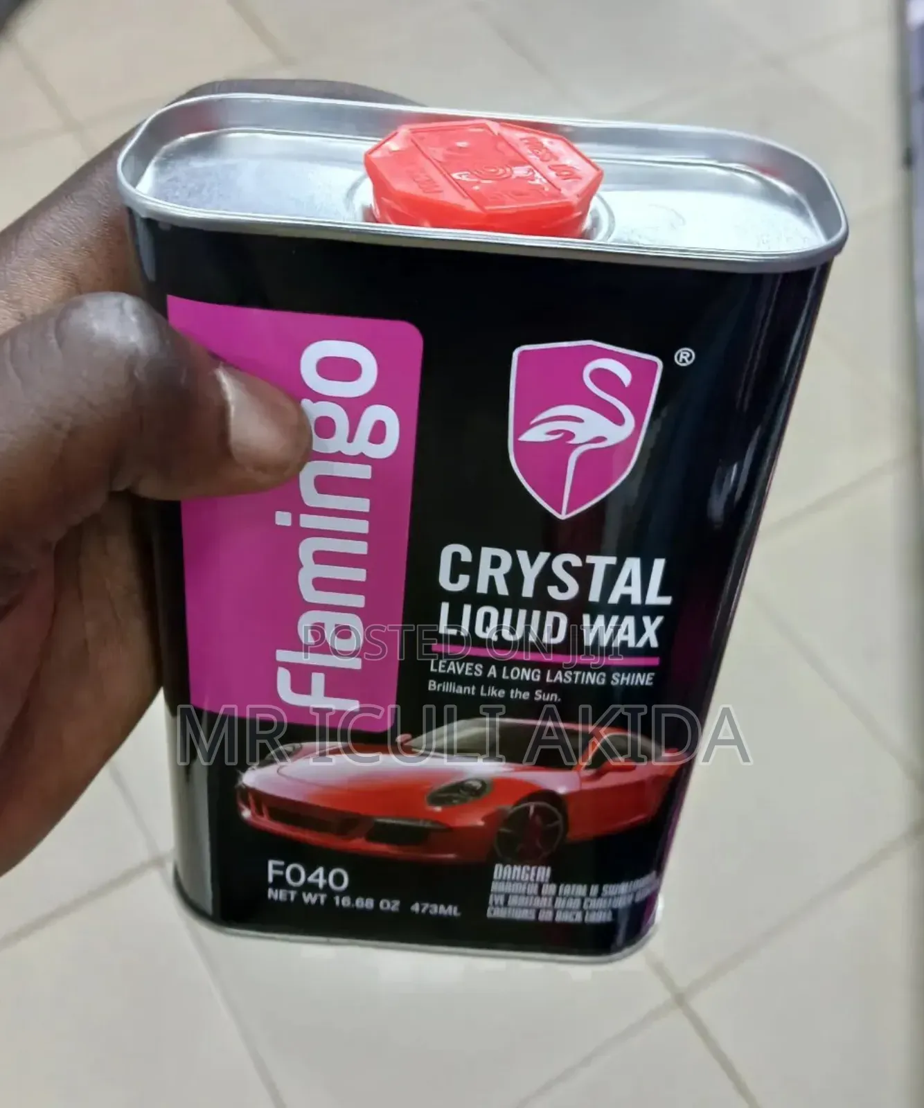 Flamingo Car/Vehicle Crystal Liquid Wax Lasting Shine 473 Ml