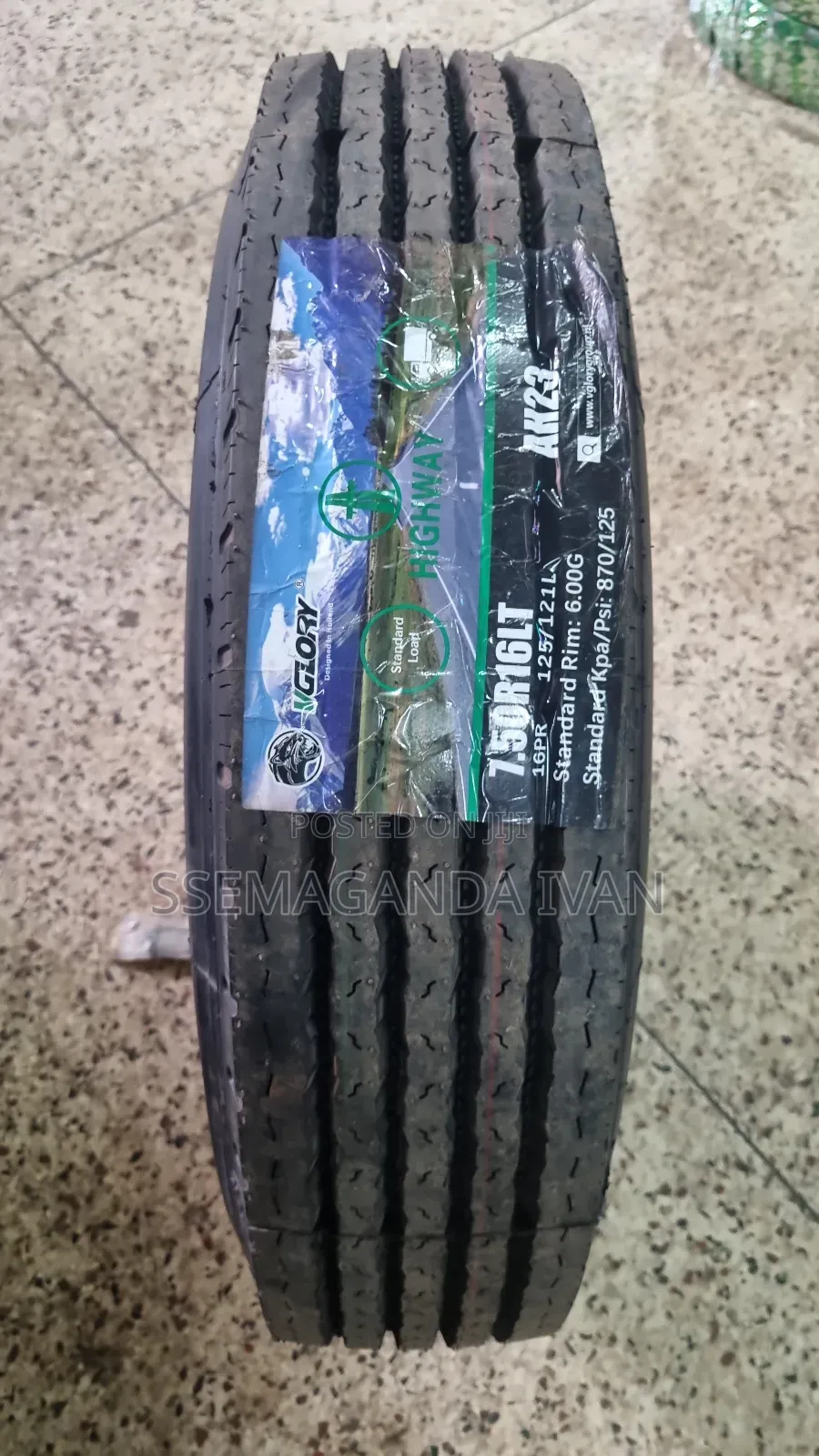 750r16 Original Vglory Tubeless Tyre