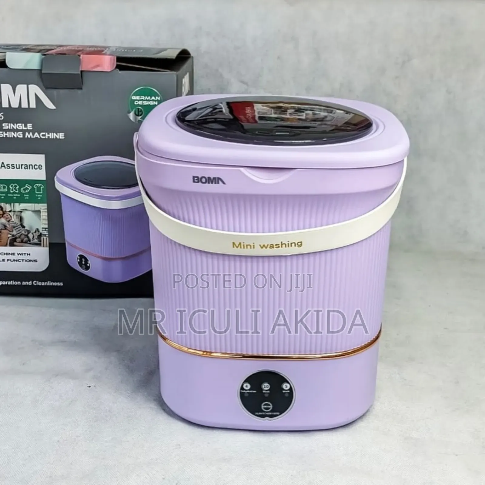 Bomas Fashion Single Tub Foldable Mini Washing Machine