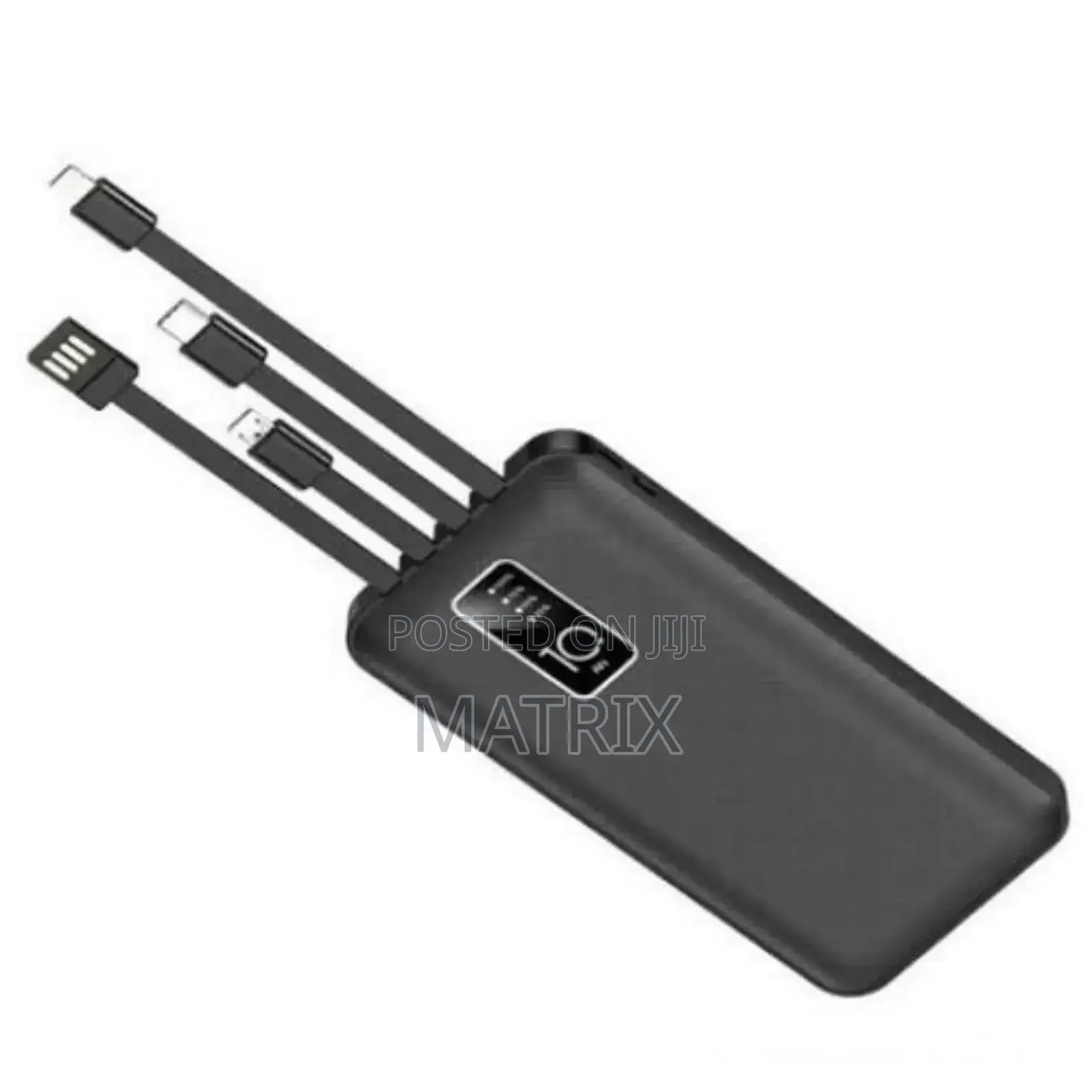 4 in 1 Powerful Portable Power Bank 10000mah -Black