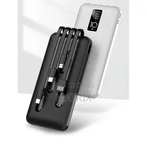 4 in 1 Powerful Portable Power Bank 10000mah -Black