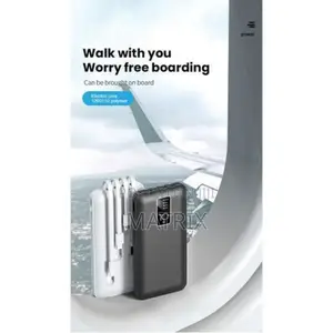 4 in 1 Powerful Portable Power Bank 10000mah -Black