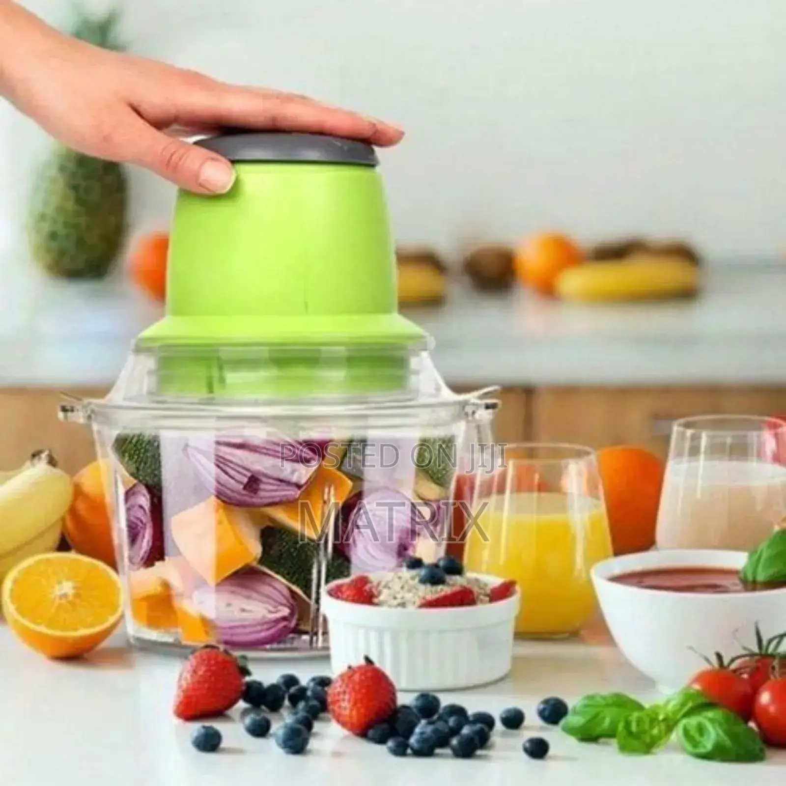 Egg Beater and 2l Food Cutter Vegetable Chopper Meat Grinder