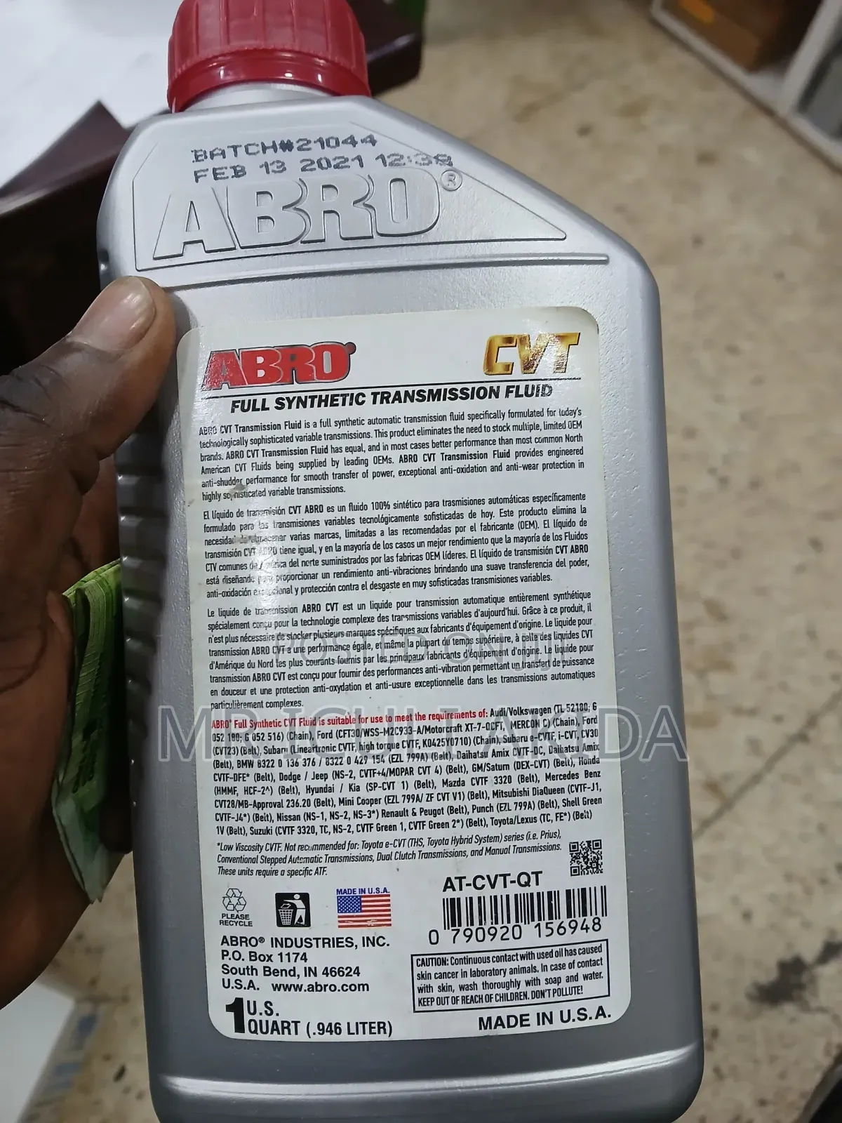 Abro CVT Full Synthetic Gear Box Transmission Fluid Oil