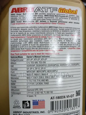 Abro Auto Full Synthetic Premium Gear Box Transmission Fluid