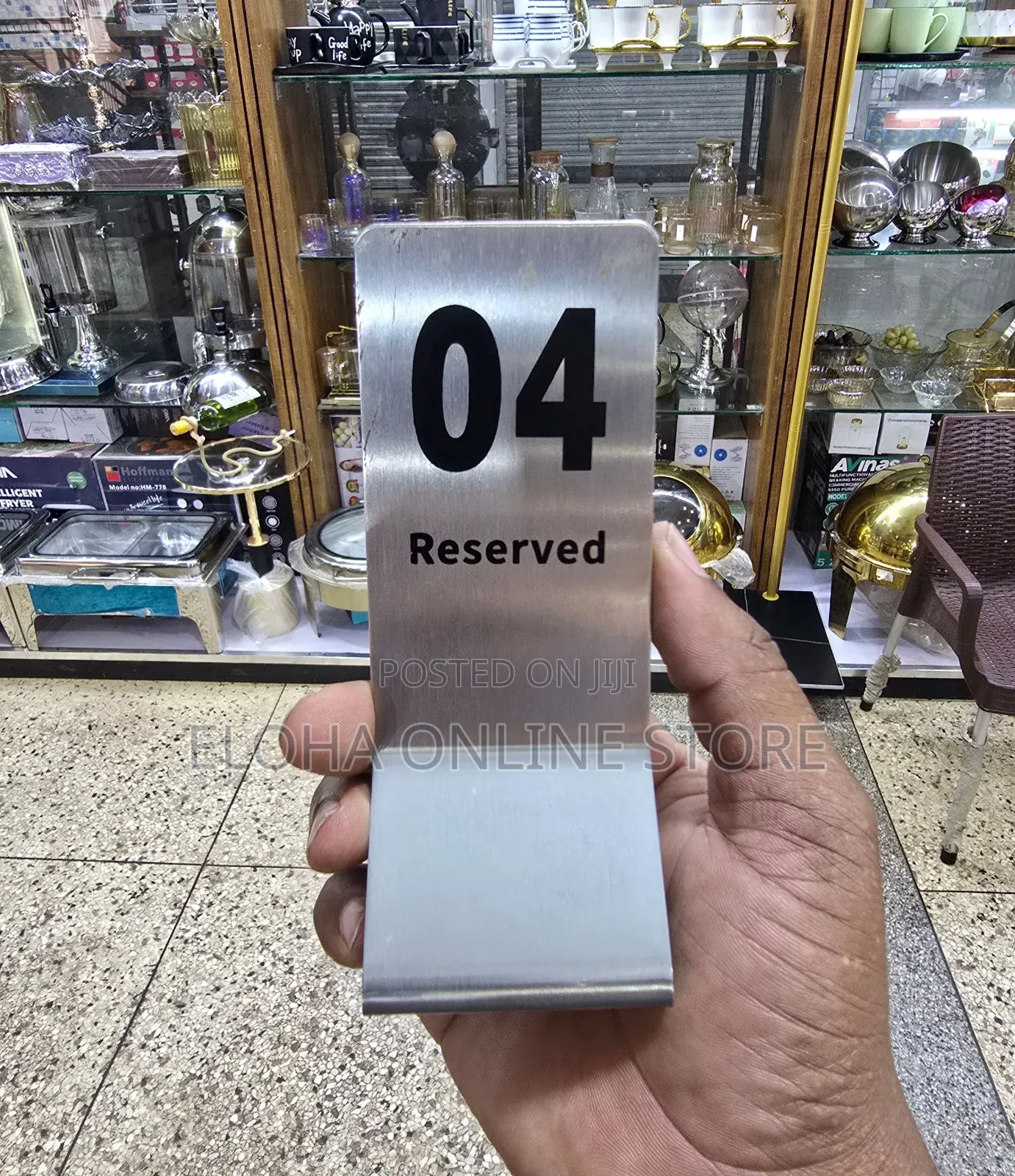 2in1 Free Standing Stainless Table Place Card