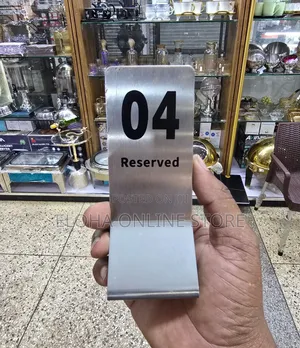 2in1 Free Standing Stainless Table Place Card