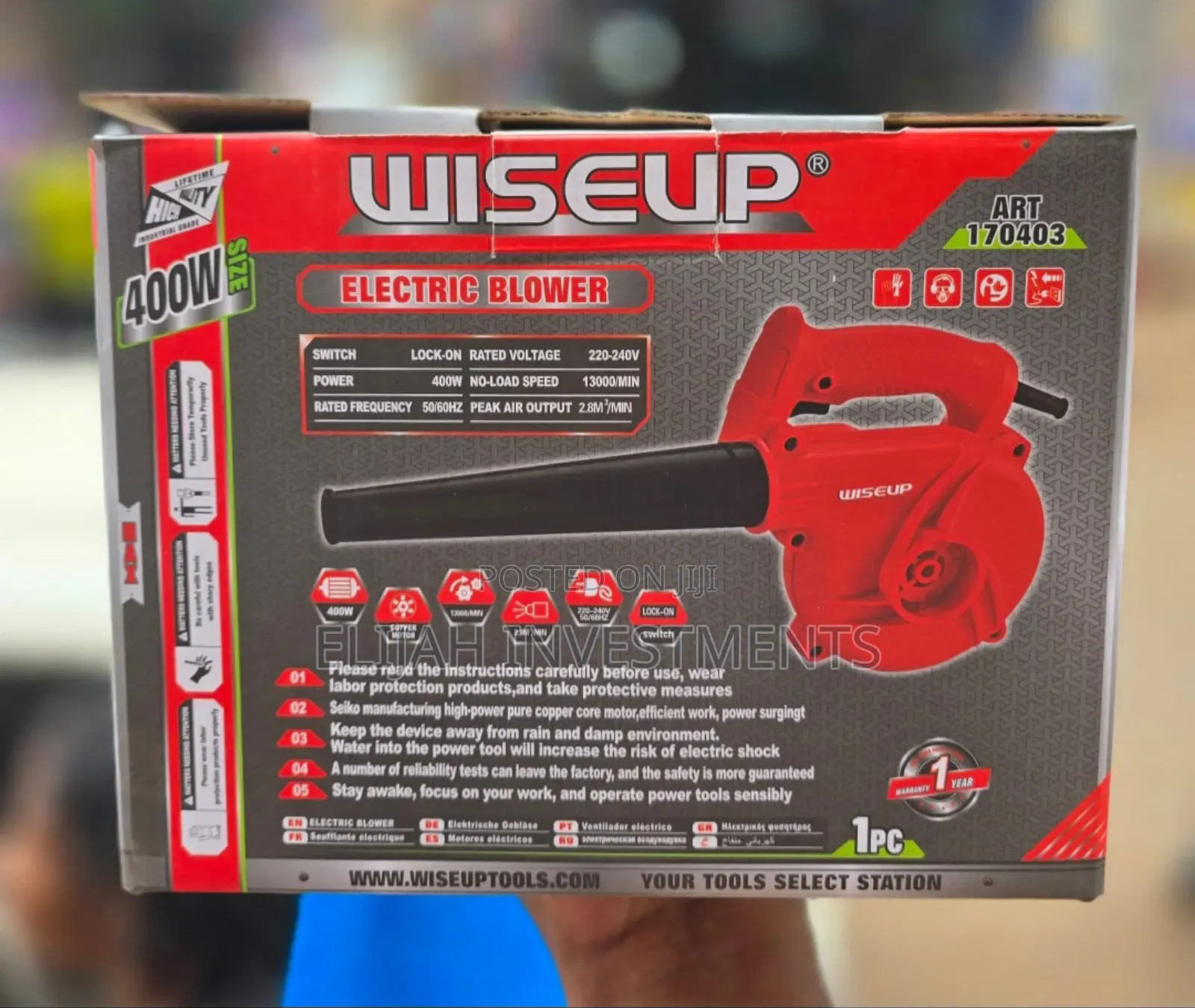 Wiseup 2in1 Heavy-Duty Blower Vacuum