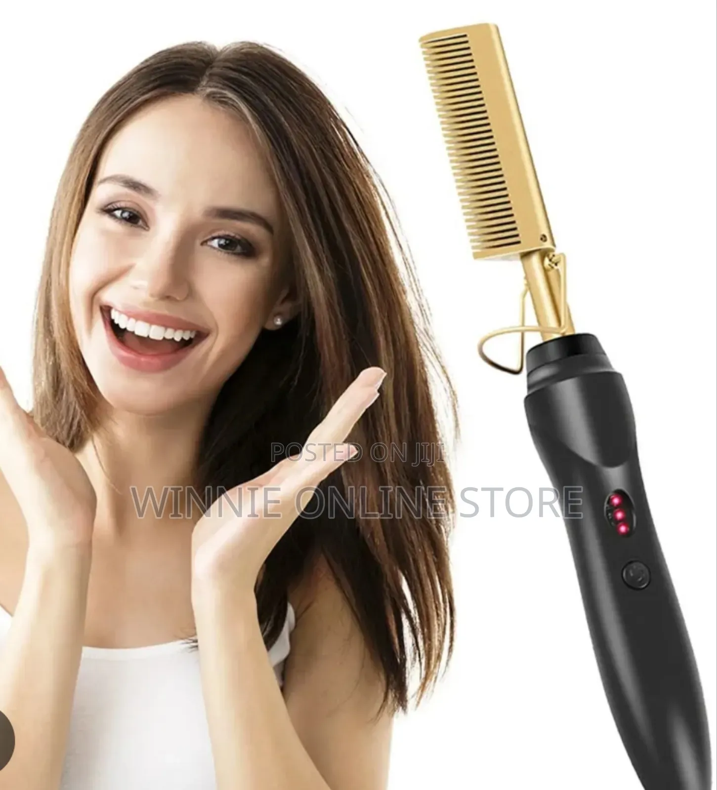 Electric Hot Comb or a Pressing Comb.